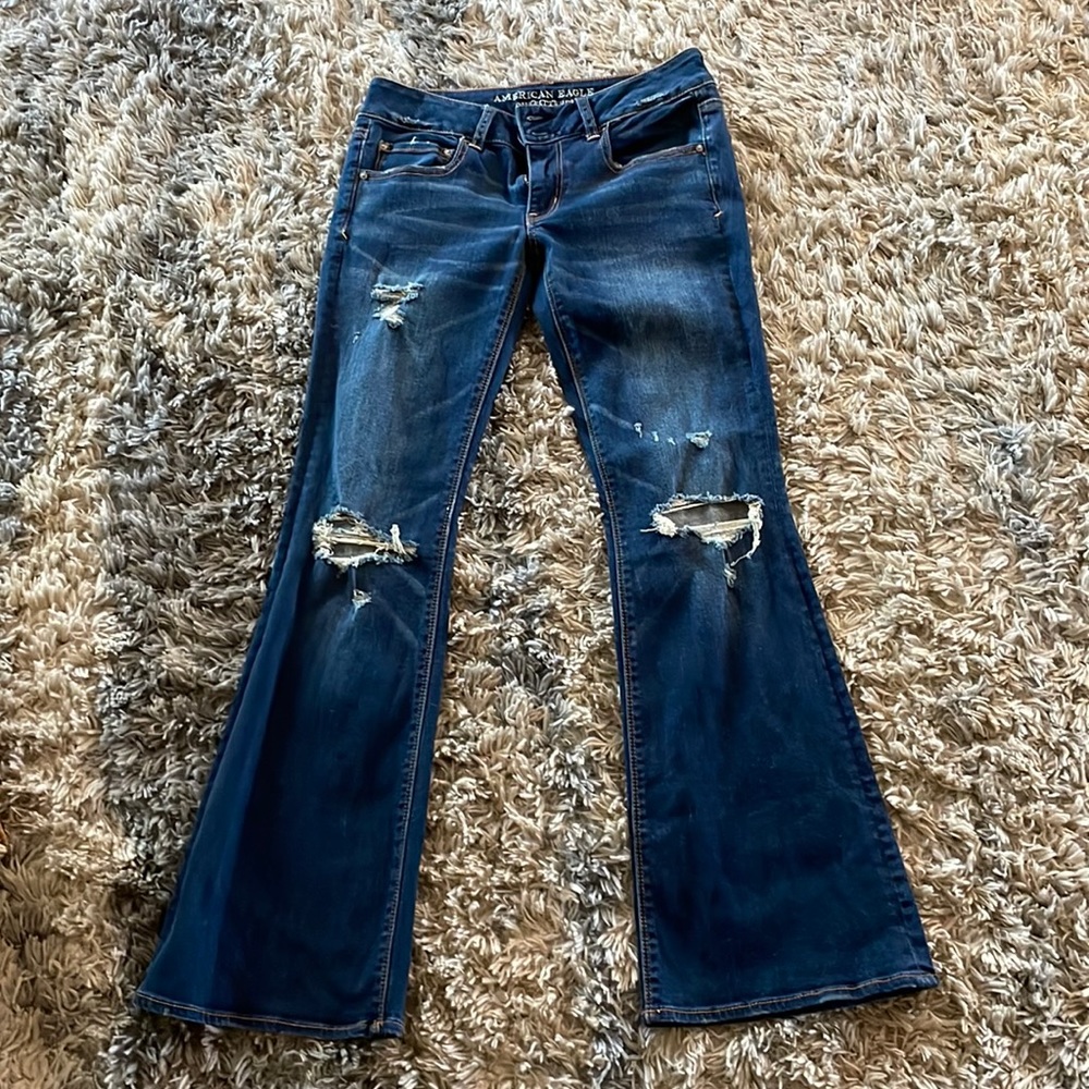 American Eagle artist flare Jean 6 short